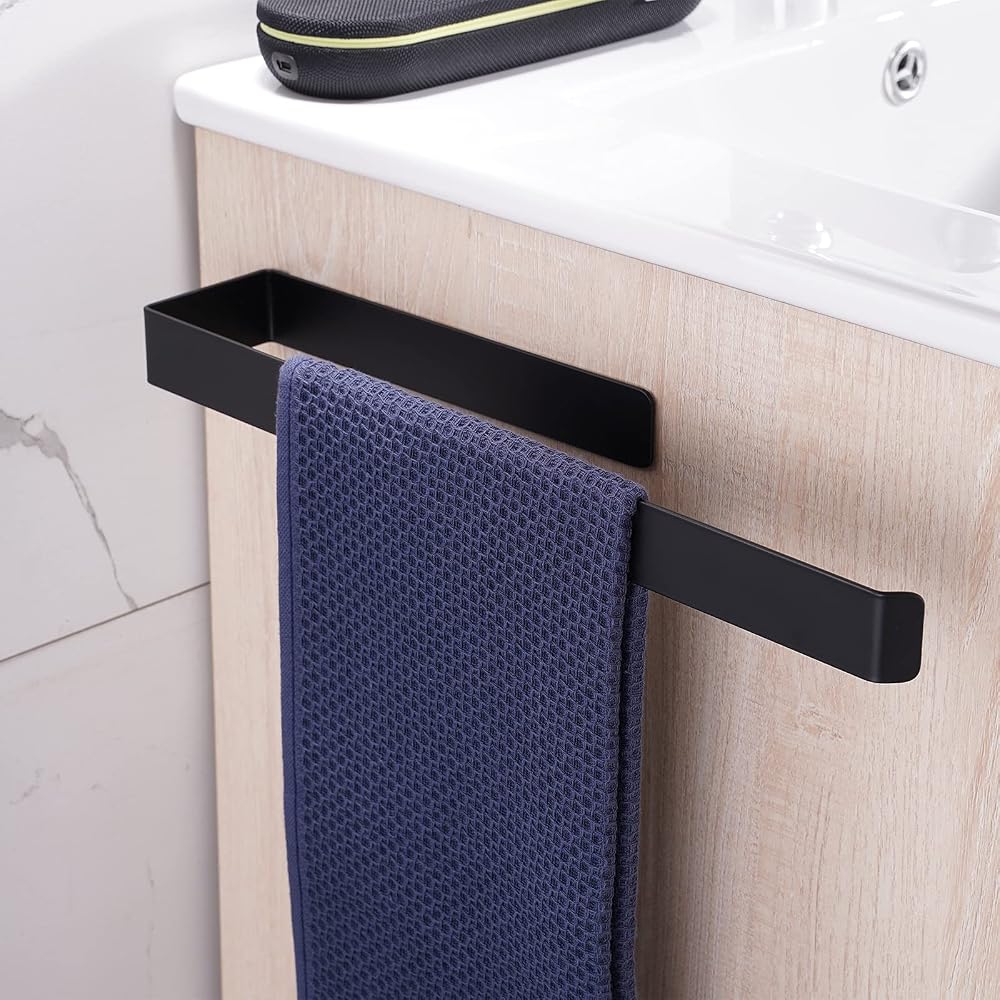 Aikzik Towel Rail, 304 Stainless Steel, Matt Black