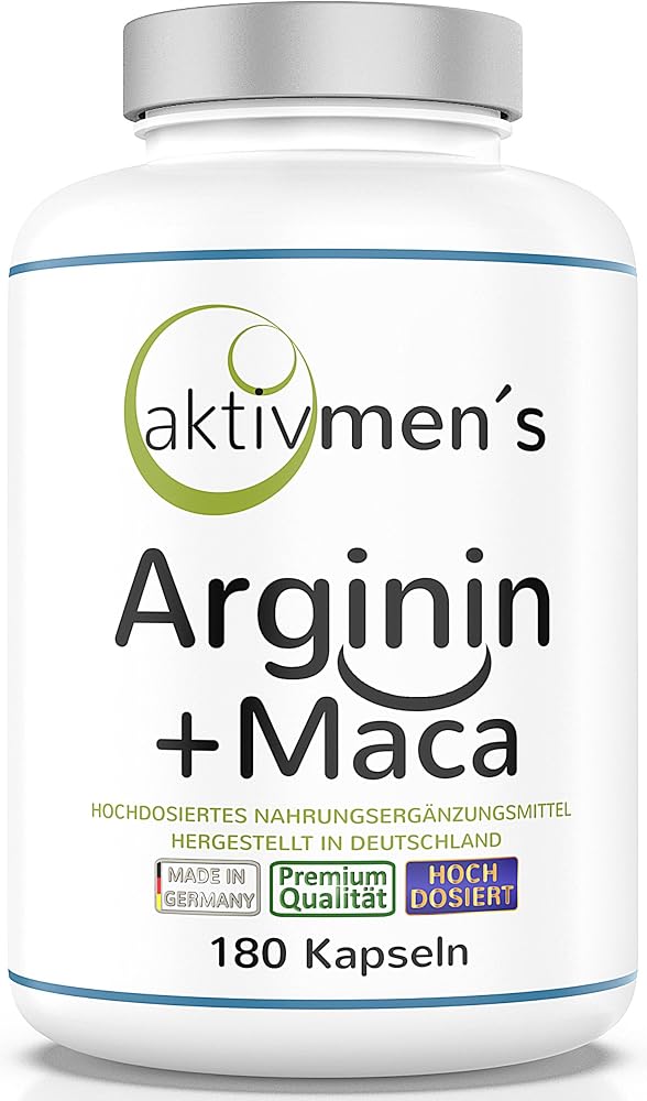 aktivmen's L-Arginine + Maca, 180 Capsules