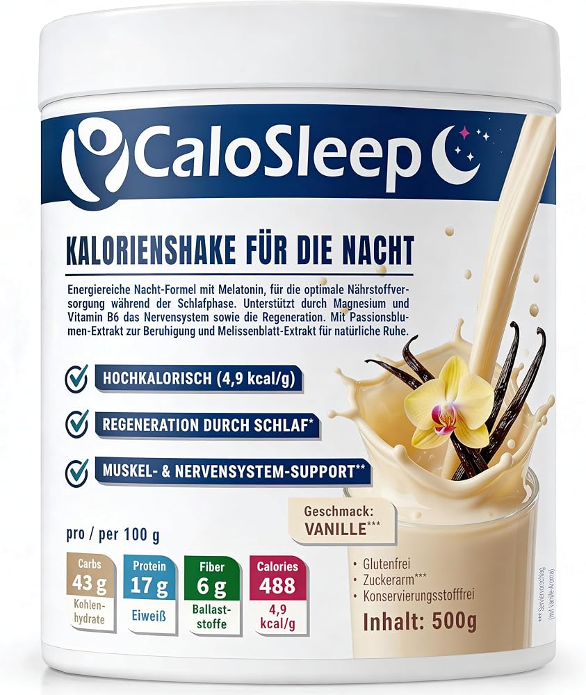 CaloSleep High-Calorie Night Shake Vanilla, 500 g