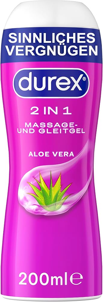 Durex 2 in 1 Massage Gel Aloe Vera, 200 ml