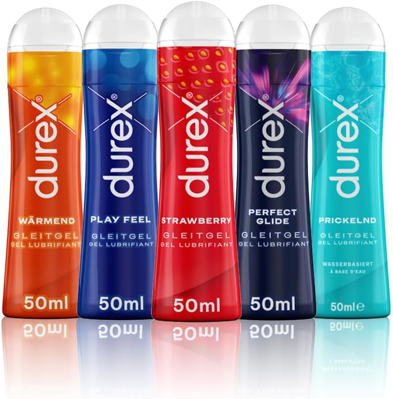 Durex Play Lubricant Trial Set, 5 x 50 ml