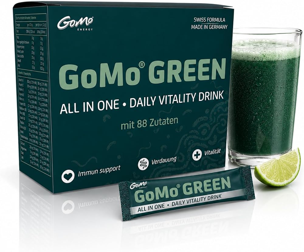 GoMo Green Daily Vitality Drink, 30 Servings