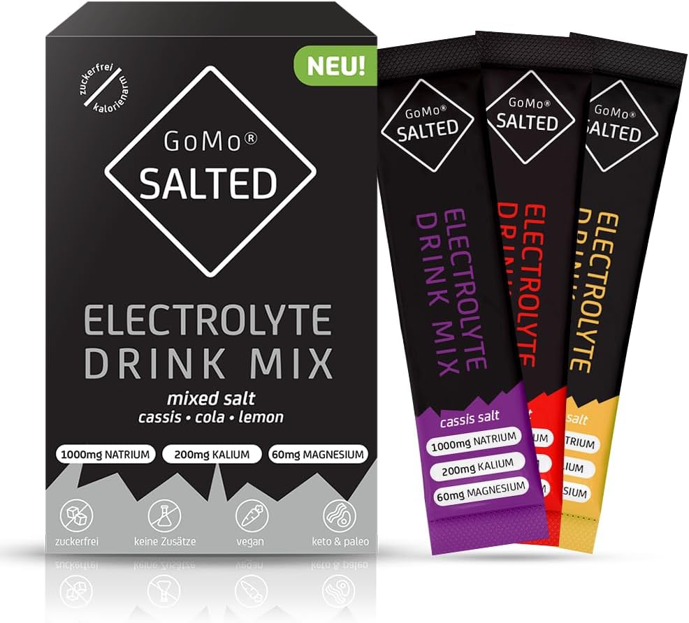 GoMo Salted Hydration Aid, Mixed, 30 Servings