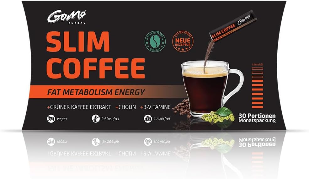 GoMo Slim Coffee Instant Powder, 30 Sticks