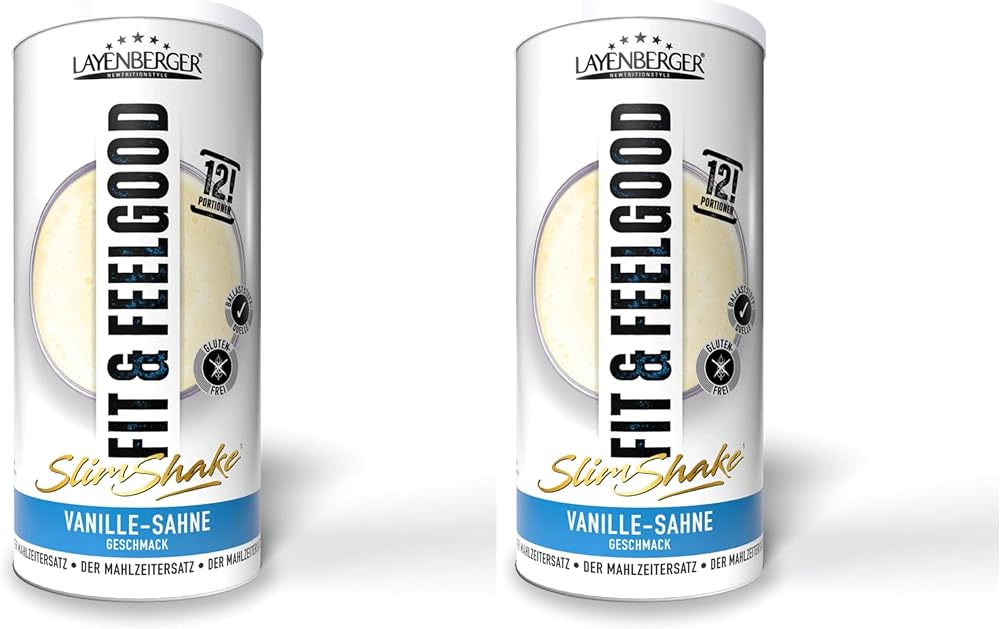 Layenberger Fit+Feelgood Slim Shake Vanilla Cream, 2-Pack