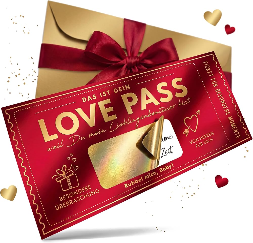 Liebesfreunde Scratch-Off Gift Voucher Card