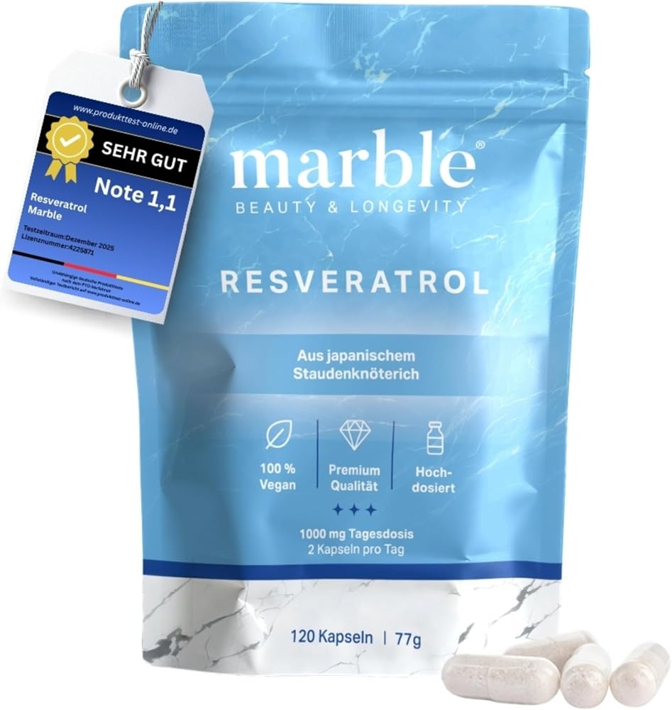 marble Trans-Resveratrol 1000mg, 120 Capsules