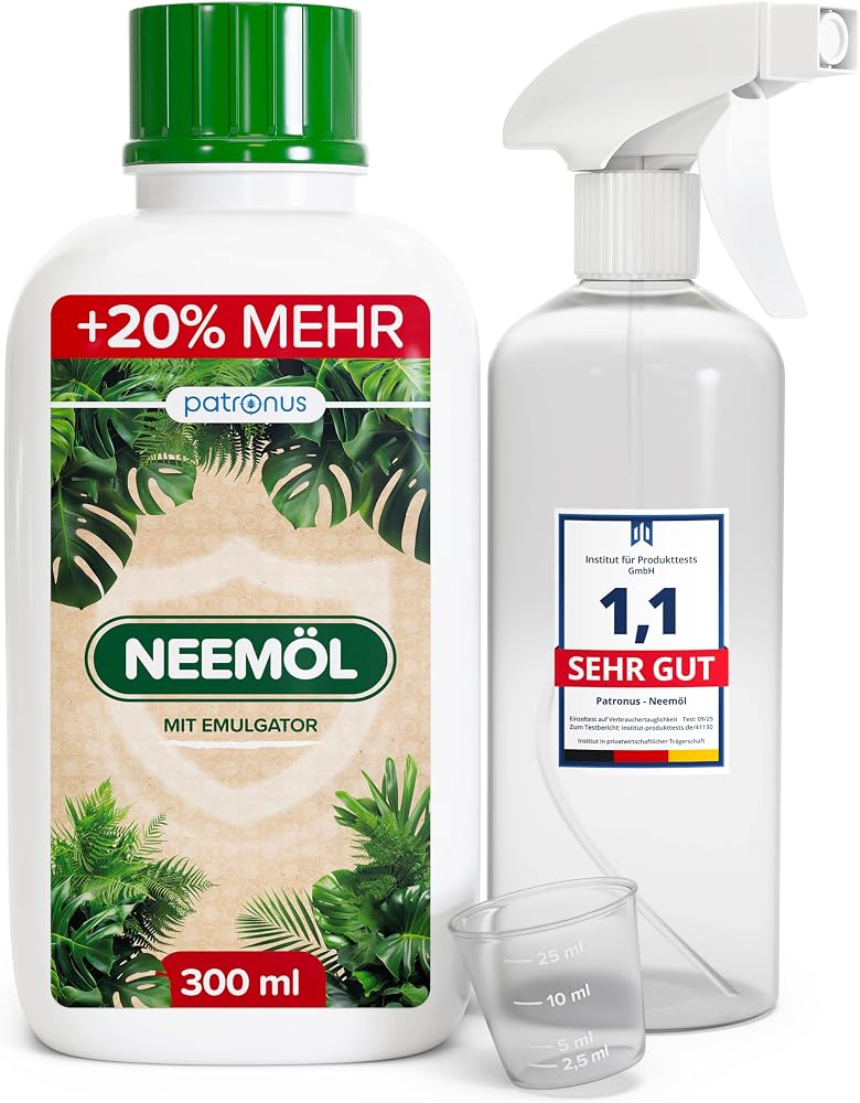 Natural Neem Oil with Emulsifier, 300 ml Set