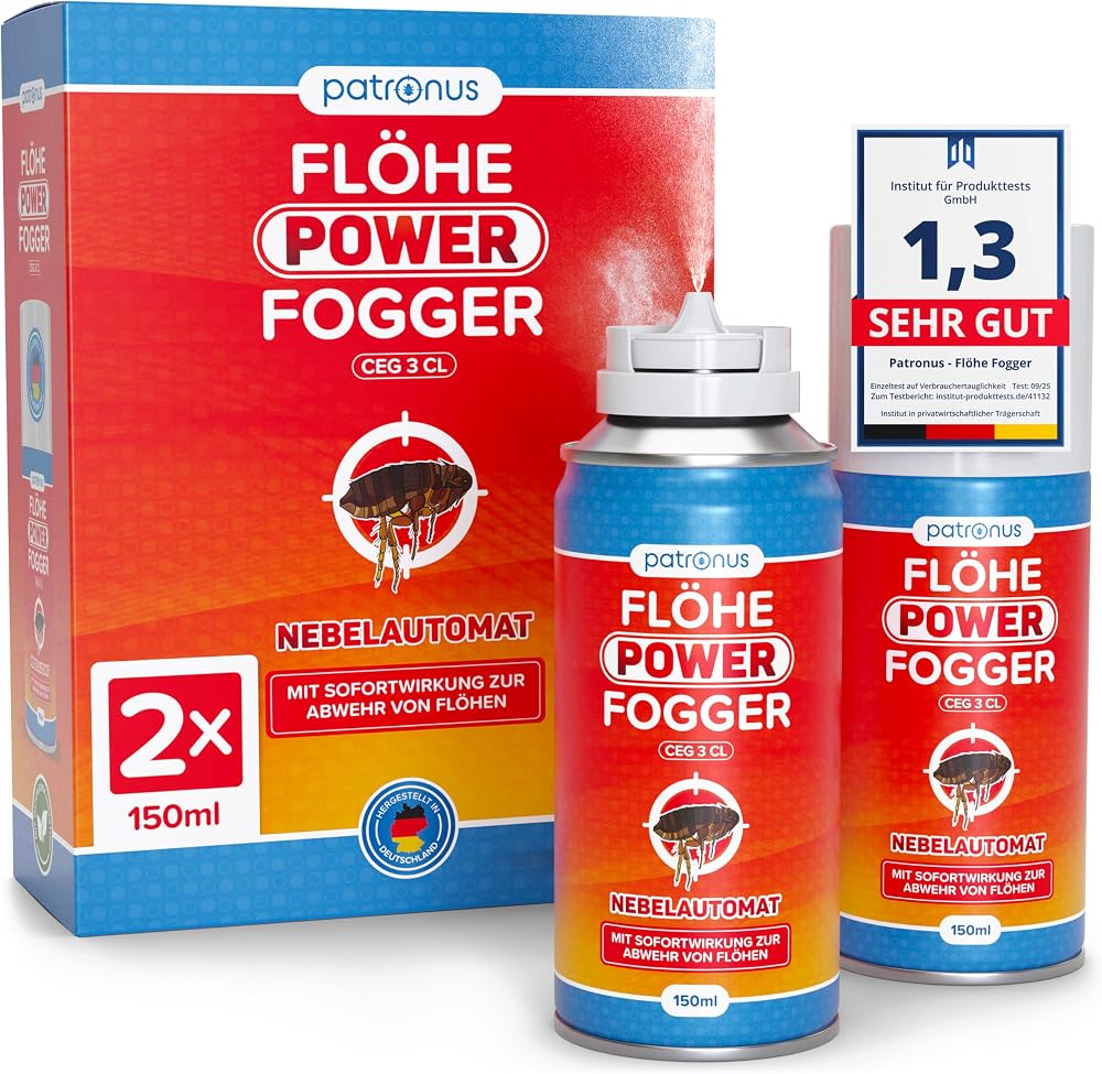 Patronus Flea Power Fogger, 2 x 150 ml