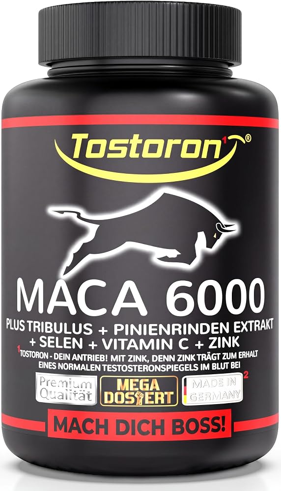 Tostoron MACA 6000 Capsules, 120 Count