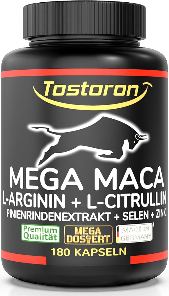 Tostoron Mega Maca Extra Strong, 180 Capsules